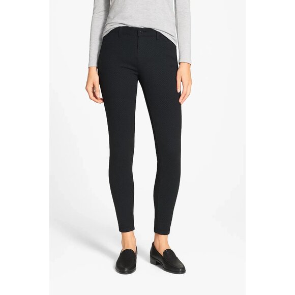 Kut From The Kloth Elyse Printed Slim Straight Leg Pants Microcheck Size 8 NWT - Picture 1 of 12